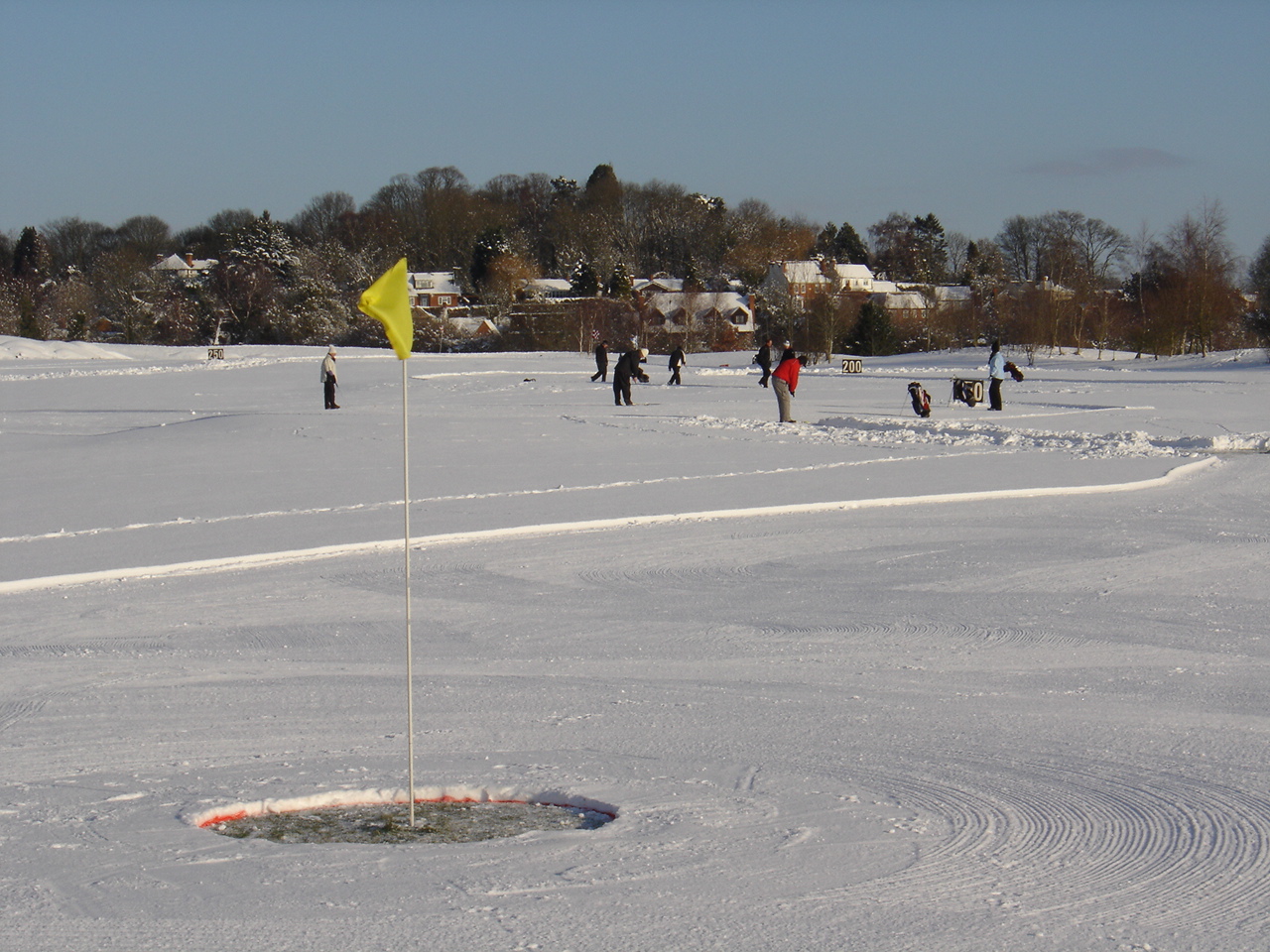 Snow golf at Castle Royle