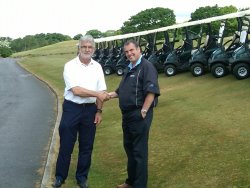 Peter Earl and Peter Turner at Houghwood Golf Club