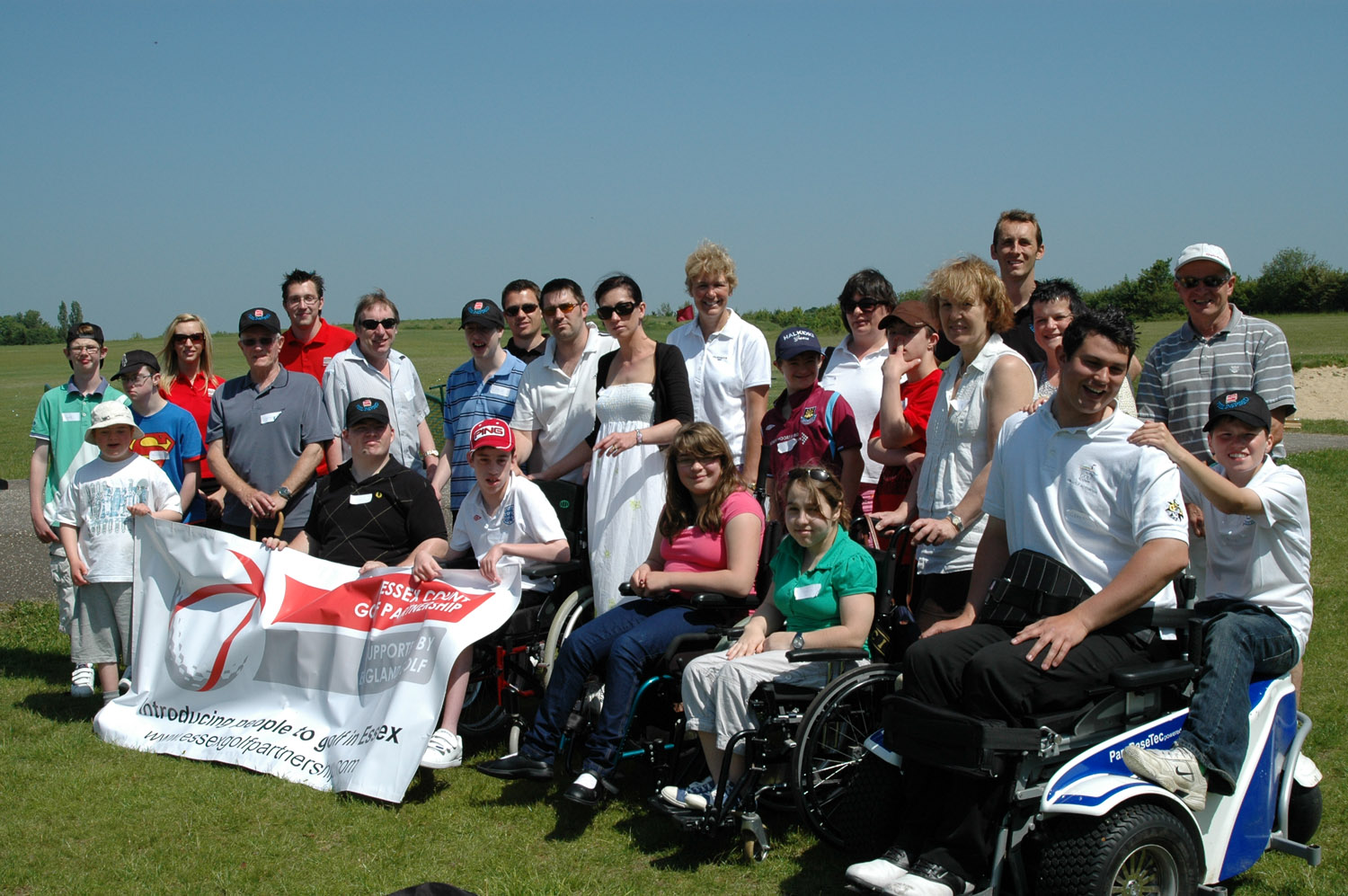 Sarah Bennett and group at Regiment Way Golf Club in Chelmsford