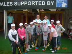 Children at the Golf Development Wales tent at last year's Wales Open at Celtic Manor