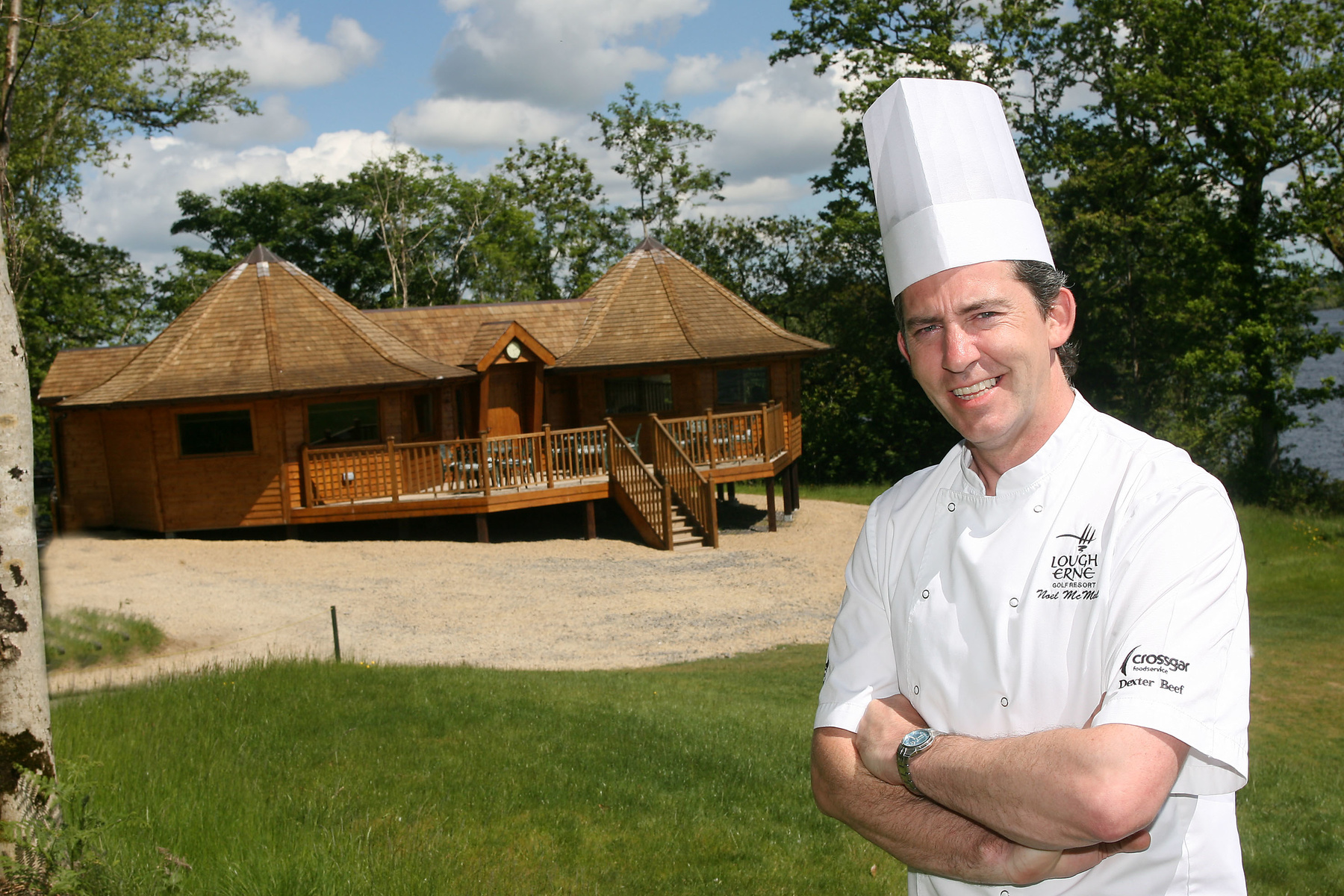 Noel McMeel, Executive Head Chef at Lough Erne Resort's Halway House (in the background)