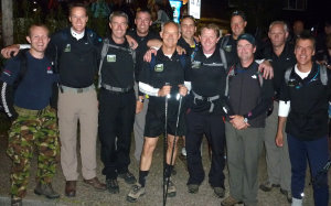 The team set out on their Three Peaks Challenge
