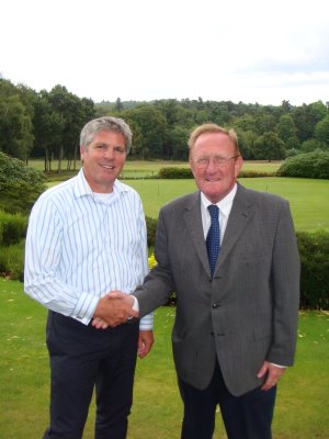 Kevin Diss, Sales Director, Philips Electronics UK Limited and Richard Hills, Europe’s Ryder Cup Director