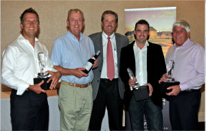 L-r: Andy Martin, Carl Mason, Greg Hopkins, Clint Anderson and Neil Ostler