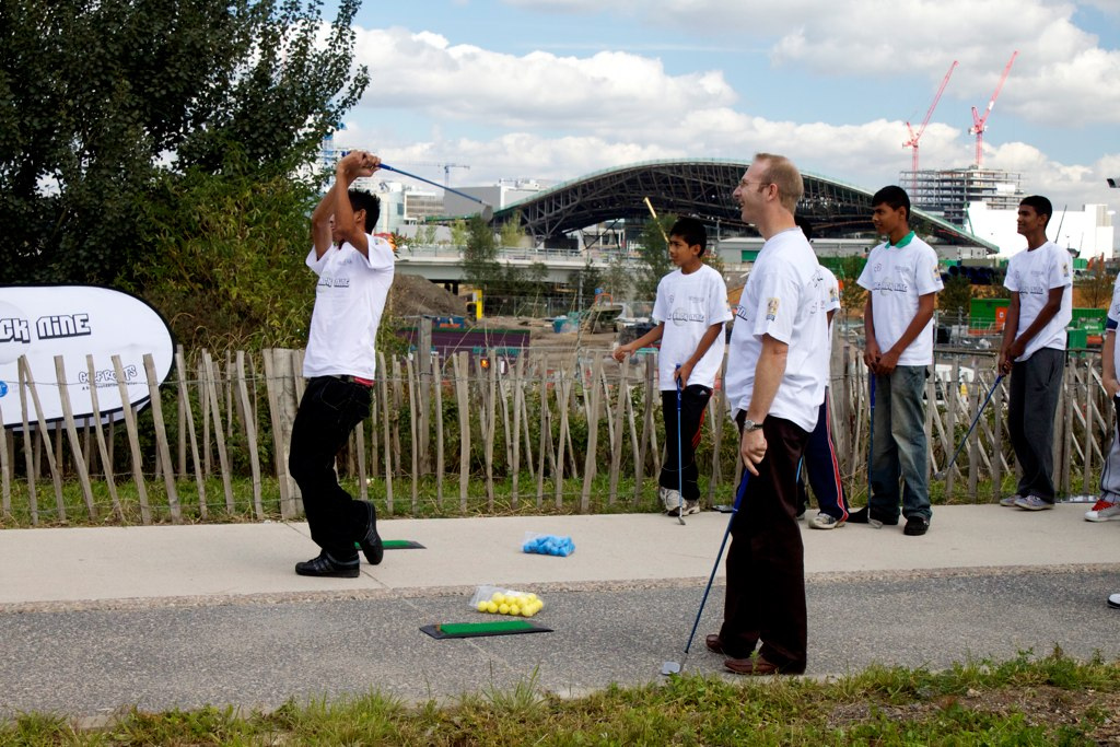 Straight driving at Olympic Park