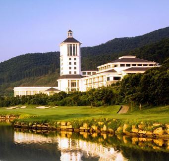 One of the club houses at Mission Hills, Shenzhen
