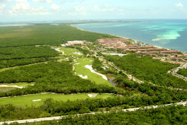 Moon Palace and Riviera Cancun are flanked by sensitive mangrove ecosystems and the Meso-americano Reef