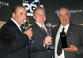 Costantino Rocca, Henry Brunton and Robert Trent Jones Jnr.