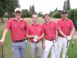 Team Urban Elk (pictured in their Ukko shirts) won with 96 Stableford points.