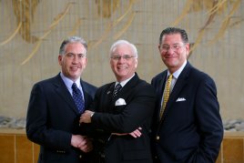 (l-r) Niall Flanagan with Richard Kopplin and Kurt Kuebler