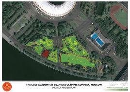  Aerial view of the ground-breaking project in the heart of Moscow