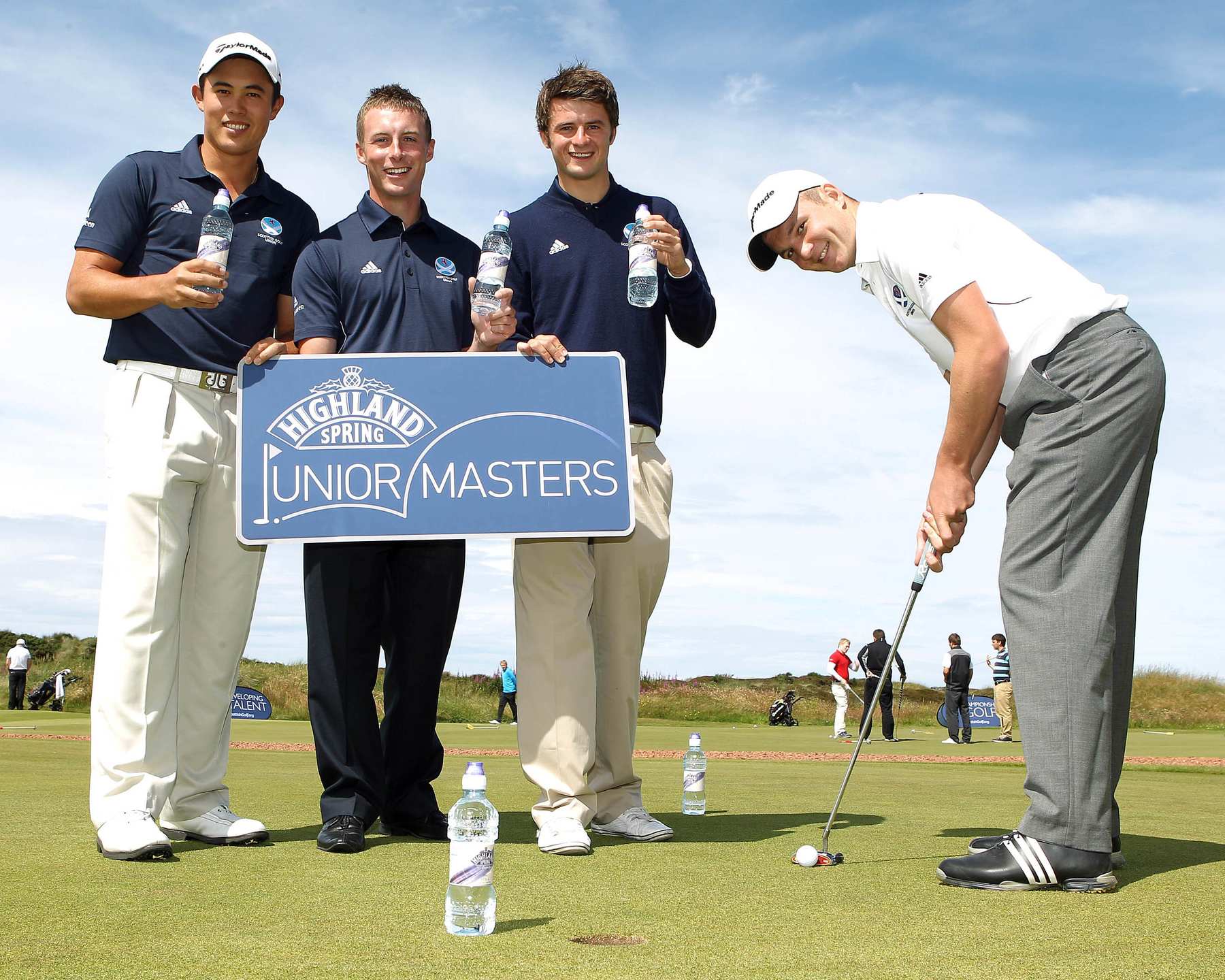 From left: James Byrne, James White, David Law and Scottish Amateur Champion Michael Stewart (Photography by Andy Forman)