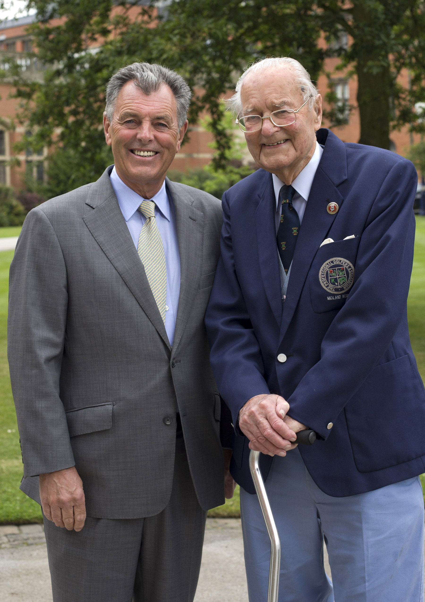 Bernard Gallacher (l) with Bernard Preston - courtesy of Dave Warren