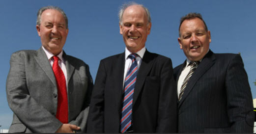 The three chiefs: Paul Hedges, Sandy Jones and Eddie Reid