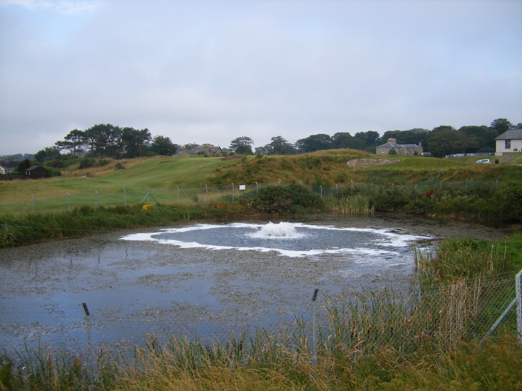 Royal Dornoch’s recently installed Otterbine aerator is keeping water used to irrigate one of the club’s two courses clean, clear and smelling fresh.