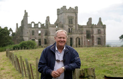 Jack Nicklaus on an earlier visit to Ury Estate