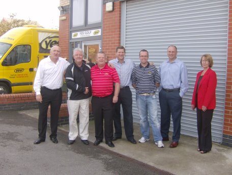 Peter Allison & Andrew Sumner from Yes! Golf UK with the team from Adams Golf