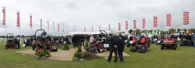 IOG Saltex saw the biggest display of Toro turf maintenance machinery ever seen in one exhibit outside the United States.