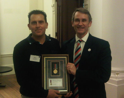 Stacey Jeffries (Volvo NGCC Event Director) with Bryn Parry (Help for Heroes CEO and Co-Founder)