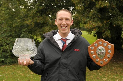 Matt Perks is Toro Student Greenkeeper of the Year (photo credit Jonathan Pow)