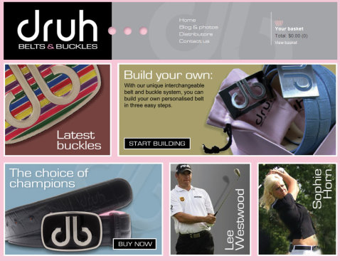 Druh Belts website