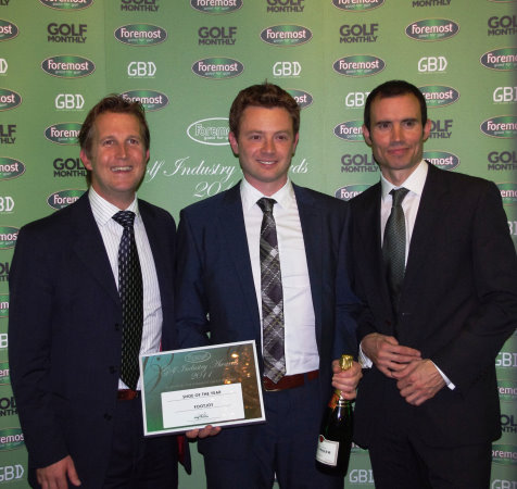FootJoy Foremost Award Presentation:  from left – Andy Martin, Richard Fryer and Andrew Cotter