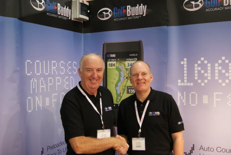 John Ennis (left) and Andy Bough at The Golf Show, Harrogate