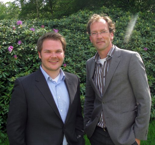 Danish Philip Spogárd (left) and Dutchman Michiel van der Vaart