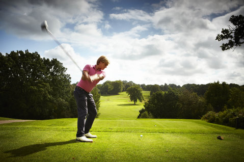 Waterfall, Mannings Heath, first tee