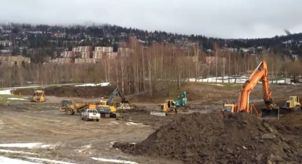 Bogstad Vinterparadis, Oslo, under construction