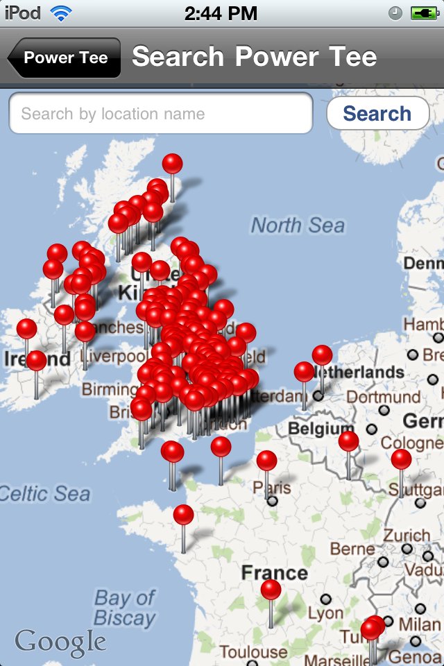 Power Tee iPhone App