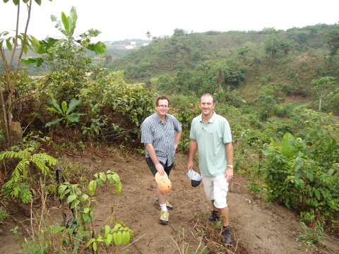 Tim Lobb (l) and Andrew Goosen