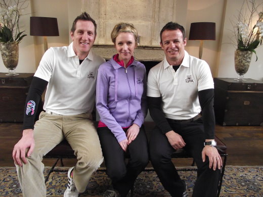 Will Greenwood, Di Dougherty and Austin Healey