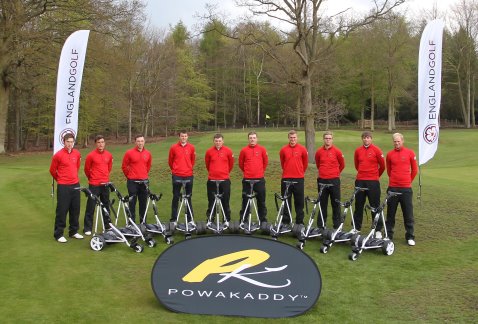 England Golf Squad at Woodhall Spa with Powakaddy