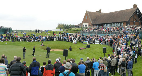 Golf Live 2012 with Gary Player on 18th Green