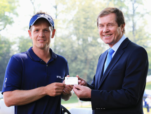 Luke Donald with George O'Grady