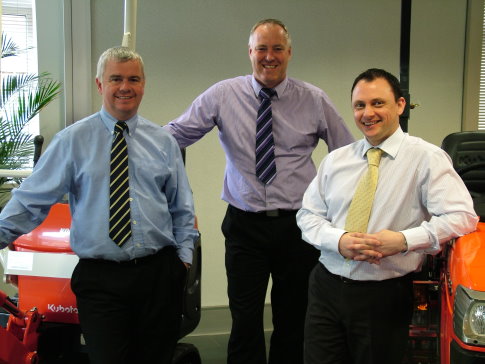 (l-r) Dave Roberts Sales and Marketing General Manager, Neil Winfield Sales & Marketing Manager of the Construction division and Daniel Grant Sales & Marketing Manager, Engines Division.