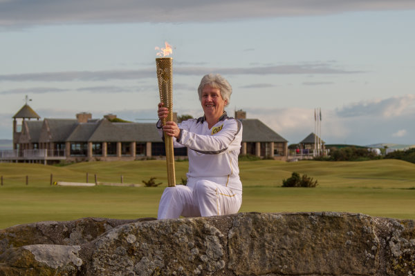 Olympic Torch on Swilken Bridge