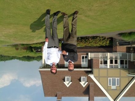 Niek Molenaar, Managing Director of The Dutch, with David MacLaren, The European Tour’s Director of Property and Venue Development