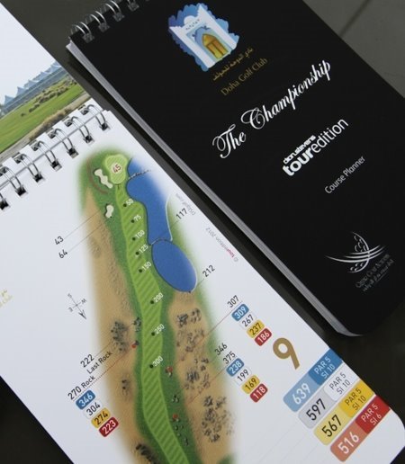 The new Tour Edition yardage book – packed with critical course information