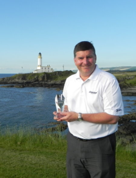 Keith Baxter with trophy