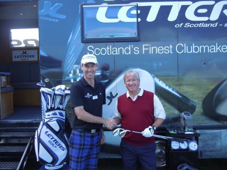 Andrew Hoyle of John Letters (left) with Peter Mitchell and his JL TPS wedges