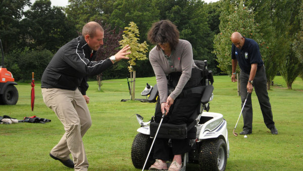 PGA professional Craig Thomas, Lead Disability Coach for Staffordshire County Golf Partnership