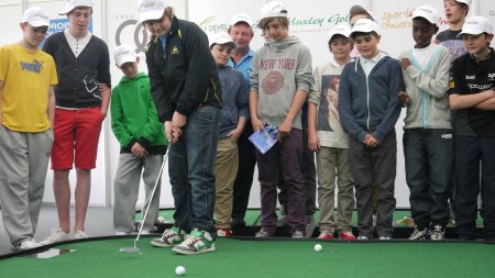 Youngsters from Bishop Headley School, Merthyr