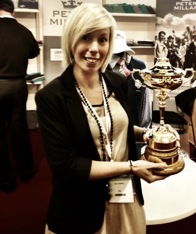 Milly Durrant with Ryder Cup