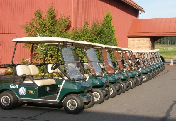 Club Car fleet at Kytaja Golf Finland