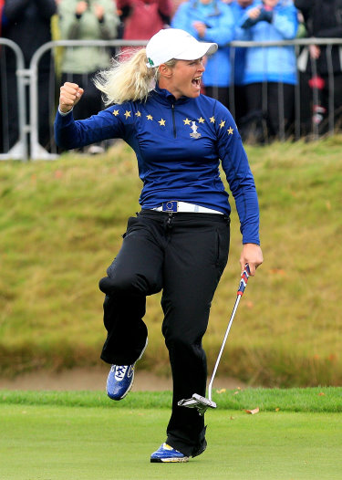 Solheim superstar Suzann Pettersen in Druh