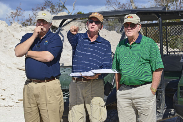 (l to r) Tom Dunlap, Chris Cochran, and Jack Nicklaus