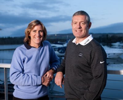 De Vere ambassadors Katherine Grainger and Gavin Hastings.