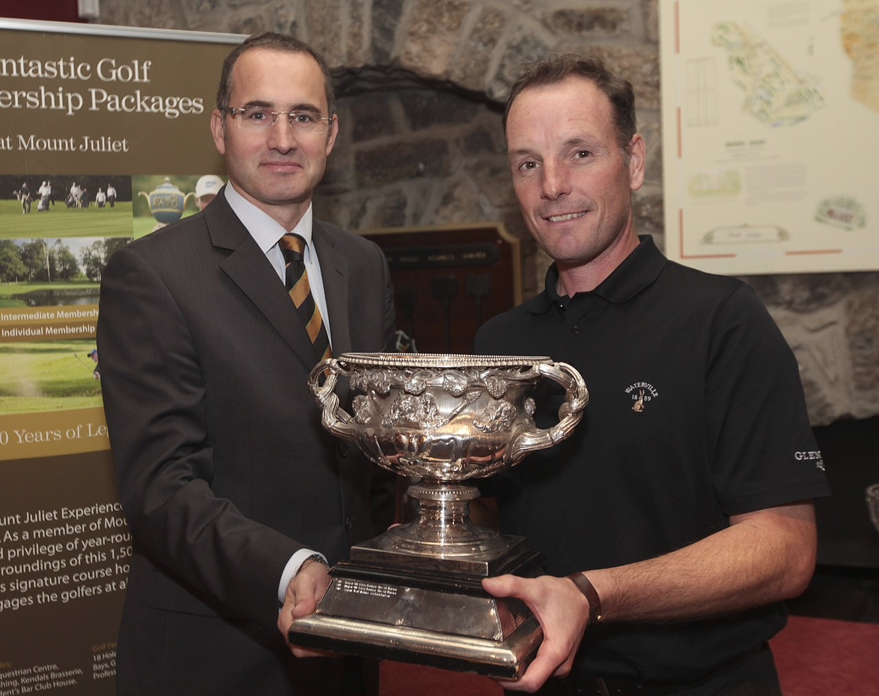 William Kirby, Resort Manager at Mount Juliet, and David Higgins